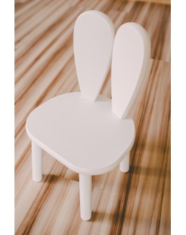 Biały stolik z drewna dla dziecka + 1 krzesełko